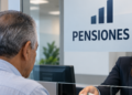 Una persona cobrando su pensión