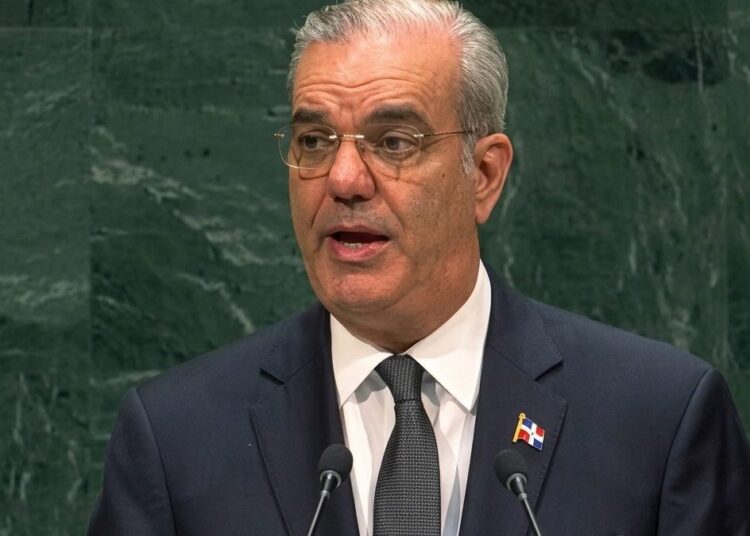 Presidente Luis Abinader durante su intervención en la Asamblea General de la ONU en Nueva York