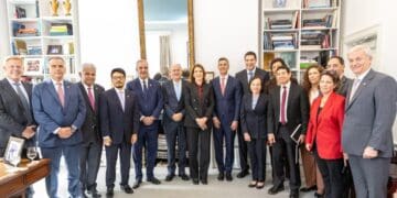 Presidente Luis Abinader junto a mandatarios latinoamericanos en el Diálogo de Alto Nivel del BID sobre inteligencia artificial