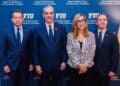 Presidente Luis Abinader dirigiéndose a empresarios iberoamericanos en evento del Ceapi en Nueva York durante la Asamblea General de la ONU