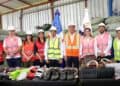 Director general de Aduanas Nelson Arroyo encabeza jornada de destrucción de mercancías falsificadas en Santo Domingo