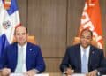 Firma del acuerdo de línea de crédito para PYMES entre Banco Caribe y BANDEX en Santo Domingo