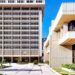 Fachada del edificio del Banco Central de la República Dominicana en Santo Domingo