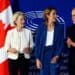 Ursula von der Leyen y Mark Carney en el Parlamento Europeo durante el discurso sobre el Estado de la Unión