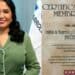 Maritza López de Ortiz, presidenta administradora del Idecoop, recibe el Certificado de Membresía de la ACI en Panamá