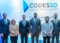 Vicepresidente de El Salvador Félix Ulloa en cóctel del Codessd en el hotel El Embajador, Santo Domingo