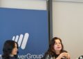 Mónica Flores Barragán, presidenta de ManpowerGroup Latinoamérica, durante desayuno con medios en Santo Domingo sobre escasez de talento global 2026