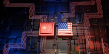Pantallas de Wall Street mostrando caídas en acciones tecnológicas vinculadas a inteligencia artificial