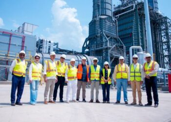Instalaciones del proyecto Manzanillo Gas & Power en Montecristi, República Dominicana, con avance del 66.9% de ejecución