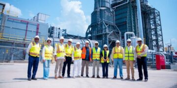 Instalaciones del proyecto Manzanillo Gas & Power en Montecristi, República Dominicana, con avance del 66.9% de ejecución