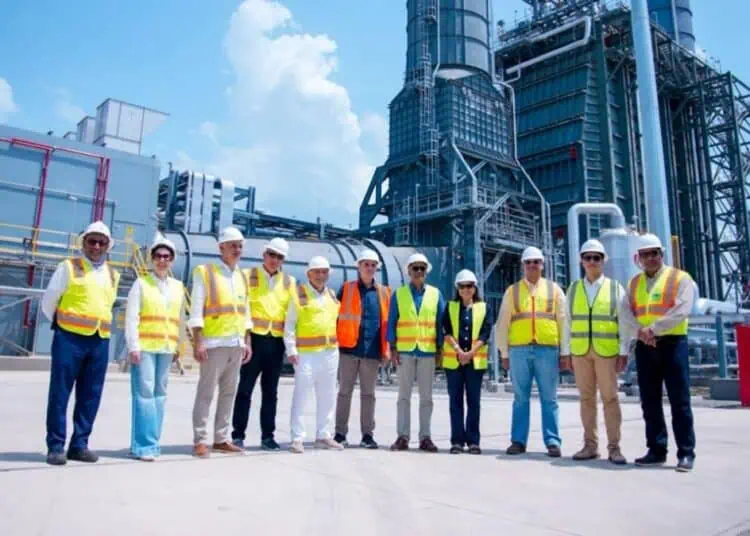 Instalaciones del proyecto Manzanillo Gas & Power en Montecristi, República Dominicana, con avance del 66.9% de ejecución