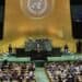 Donald Trump hablando ante la Asamblea General de la ONU en Nueva York sobre superinteligencia e inteligencia artificial