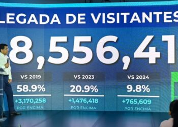 Turistas llegando al aeropuerto internacional de Punta Cana, República Dominicana, durante 2026