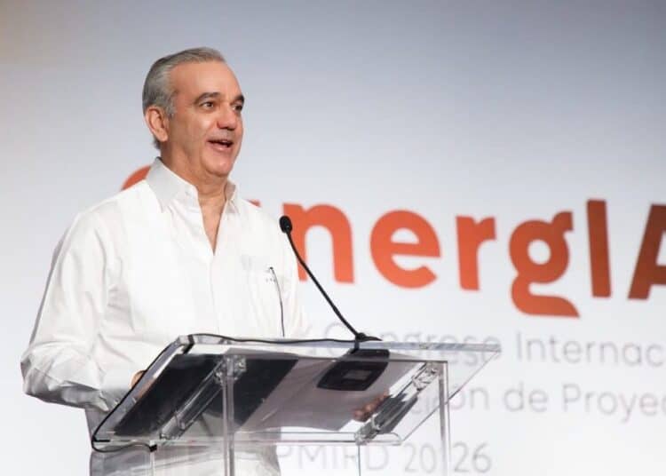 Presidente Luis Abinader durante la apertura del XVI Congreso Internacional del PMI en Punta Cana