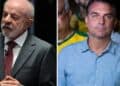 Flávio Bolsonaro y Lula da Silva en campaña electoral para la segunda vuelta presidencial de Brasil 2026