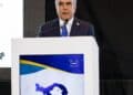 Portada, Celso Juan Marranzini, presidente del CONEP-RD, durante su conferencia magistral en el Encuentro Empresarial de Panamá