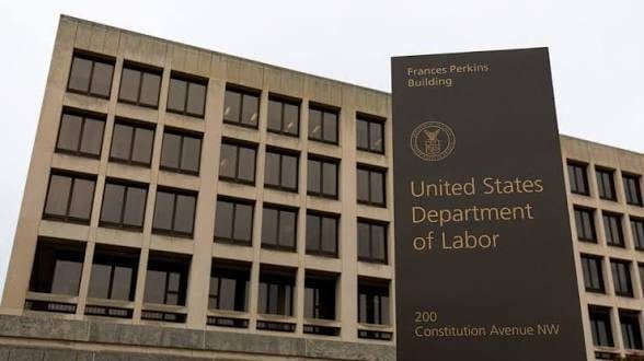 Sede del Departamento de Trabajo de Estados Unidos, cuya Oficina del Inspector General busca a un dominicano por fraude pandémico en Puerto Rico