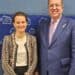 Ministro Magín Díaz y vicepresidenta del Banco Mundial Susana Cordeiro Guerra en reunión del FMI en Bangkok, Tailandia
