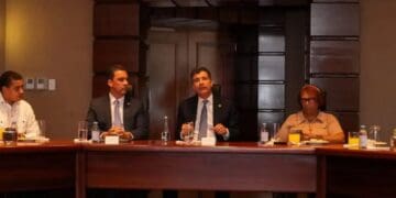 Christopher Paniagua, presidente del Banco Popular, durante la presentación de resultados de la aplicación Toke en Santo Domingo