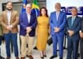 Representantes de la Cámara de Comercio Domínico-Brasileña durante acto por su 38 aniversario en Santo Domingo