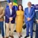 Representantes de la Cámara de Comercio Domínico-Brasileña durante acto por su 38 aniversario en Santo Domingo