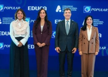 Lanzamiento del Congreso Internacional de Educación APRENDO 2026 en la Torre Popular, Santo Domingo