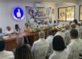 Dirigentes del Frente Agropecuario del PRM durante el encuentro provincial en Santiago, República Dominicana