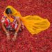 Campos de arroz secos en India durante el déficit monzónico provocado por el fenómeno El Niño en 2026