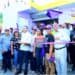 Johnny Pujols corta cinta en inauguración de local del PLD en Barahona, acompañado de dirigentes provinciales