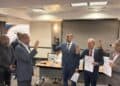 Dirigentes del PRM en la juramentación de la nueva dirección de la Circunscripción 2 del Exterior en Florida Sur, Estados Unidos