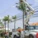 Tendido eléctrico y medidor de energía en un barrio de República Dominicana