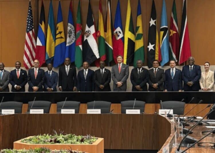 Vicesecretario de Estado Christopher Landau durante el encuentro con representantes caribeños en Washington el 15 de octubre de 2026