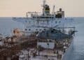 Buque petrolero DF Peak interceptado por la Marina francesa en el océano Índico, al sur de La Reunión