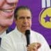 Francisco Javier García, dirigente del PLD, durante declaraciones sobre las municiones enviadas a Haití desde República Dominicana