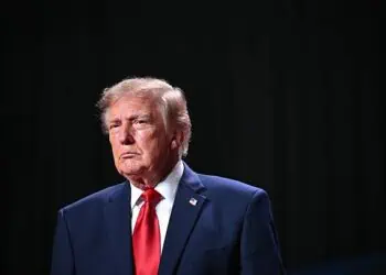 US President Donald Trump speaks at a campaign rally at the Freeman Coliseum in San Antonio, Texas, on October 7, 2026. Republican Senate candidate Ken Paxton is in a close race with Democratic candidate James Talarico for one of Texas' US Senate seats. (Photo by Mandel NGAN / AFP via Getty Images)