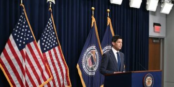 Edificio de la Reserva Federal de Estados Unidos en Washington con su fachada neoclásica