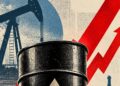 Conductor cargando combustible en una gasolinera de República Dominicana con precios actualizados en el tablero