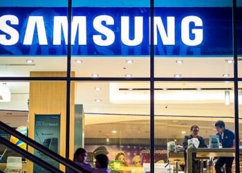 Sede de Samsung Electronics en Seúl, Corea del Sur, con logo corporativo visible