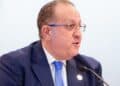 Ministro de Hacienda y Economía Magín Díaz hablando sobre el subsidio eléctrico y los combustibles en República Dominicana