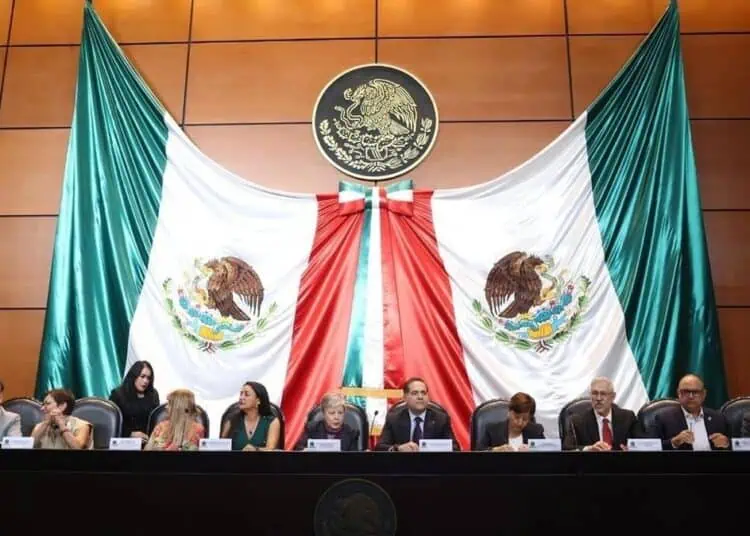 Sesión plenaria de la Cámara de Diputados de México durante la votación de la Ley de Economía Digital
