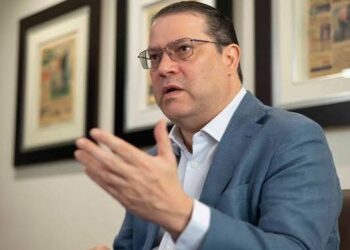 Ministro Sanz Lovatón en Semicon West 2026 presentando la estrategia de semiconductores de República Dominicana