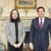 Marco Rubio recibe a Dinorah Figuera en el Departamento de Estado en Washington para tratar la negociación con el gobierno venezolano