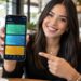 Pantalla de la aplicación Salo de finanzas personales en un teléfono móvil con datos de gastos