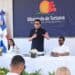 Ministro David Collado en la entrega de parques remozados en Boca Chica, República Dominicana