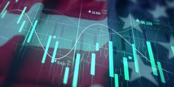 Pantalla de cotizaciones de Wall Street mostrando el cierre al alza del Dow Jones, Nasdaq y S&P 500 el 9 de octubre de 2026